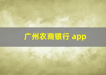 广州农商银行 app